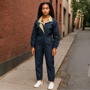 FERA Black and Tan SKIWEAR Jumpsuit